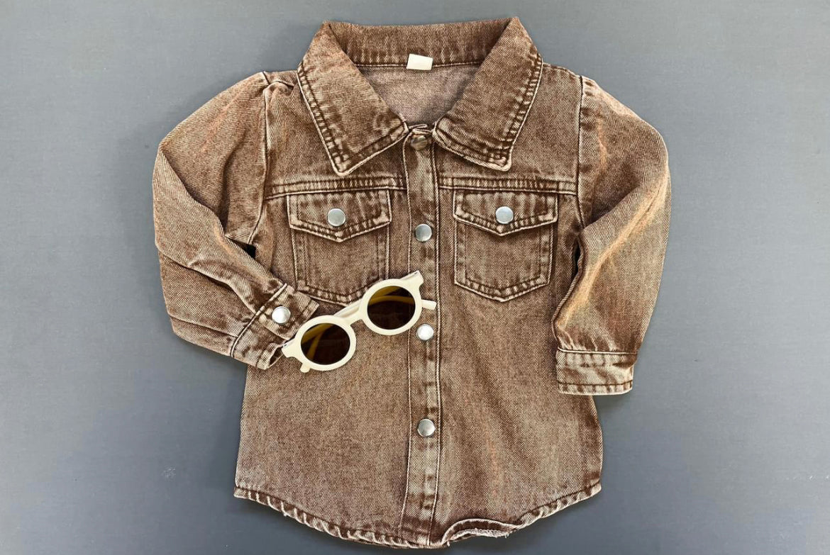 Faded Wash Denim Jacket