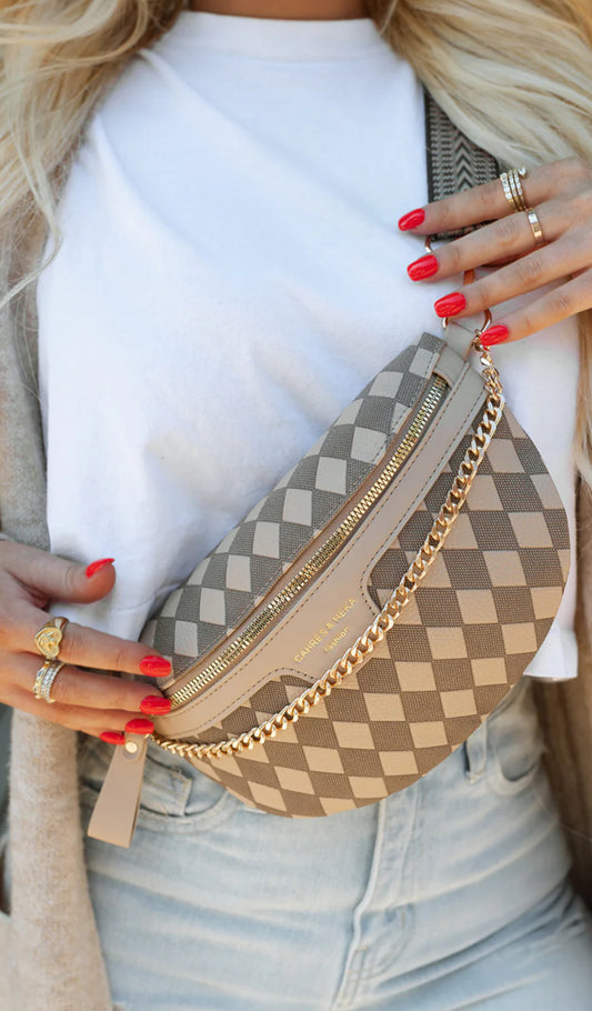 Checkered Crossbody Bag